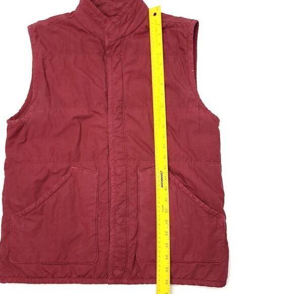 Lucky Brand Puffer Vest Mens Medium Red Polyester Waffle Thermal Lined Outdoors - Picture 5 of 8